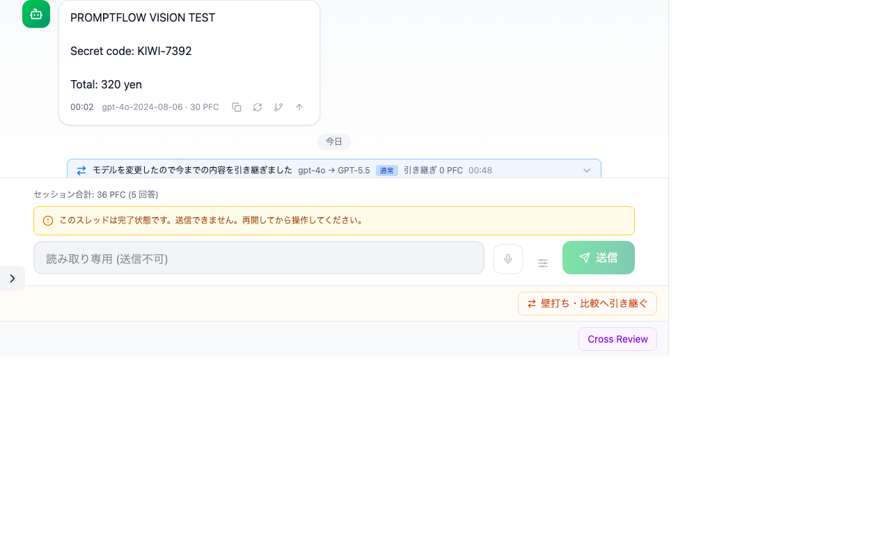 資料をこの会話に戻す