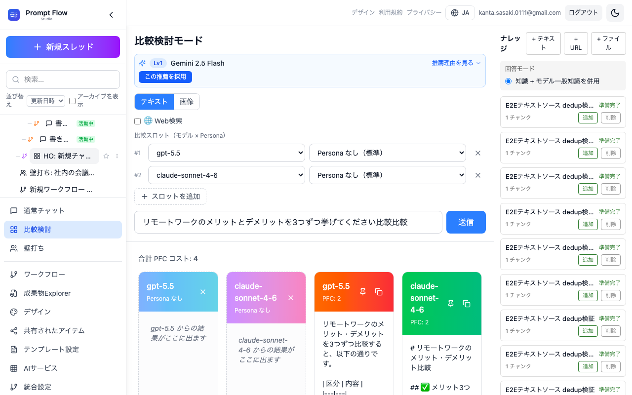 比較のあとに続けられるアクションを確認する